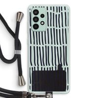 Moroccan stripes: Samsung Galaxy A52s 5G Transparant Hoesje met koord