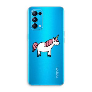 Eenhoorn: Oppo Find X3 Lite Transparant Hoesje