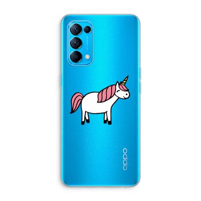 Eenhoorn: Oppo Find X3 Lite Transparant Hoesje