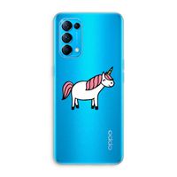 Eenhoorn: Oppo Find X3 Lite Transparant Hoesje