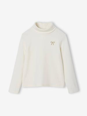 Souspull van fleece voor meisjes ecru