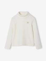 Souspull van fleece voor meisjes ecru