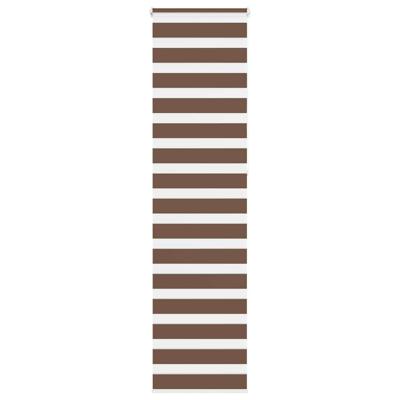 VidaXL Zebra rolgordijn 65x230 cm stofbreedte 60,9 cm polyester bruin