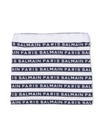 Balmain Kids minijupe à logo imprimé - Blanc