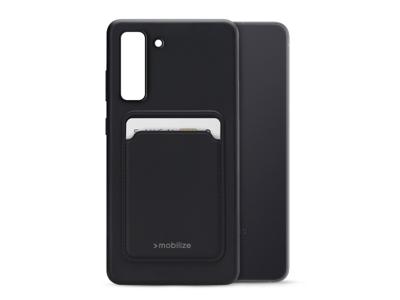 Mobilize Mobilize Rubber Gelly Card Case Samsung Galaxy S21 FE 5G Matt Black