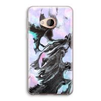 Pastel zwart: HTC U Play Transparant Hoesje