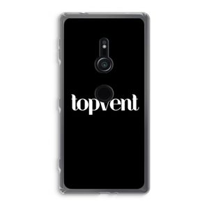 Topvent Zwart: Sony Xperia XZ2 Transparant Hoesje