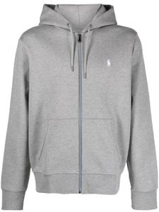 Polo Ralph Lauren hoodie zippé à logo Polo Pony - Gris