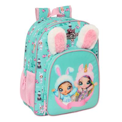 Schoolrugzak Na!Na!Na! Surprise Bunny Roze Turkoois 32 x 38 x 12 cm