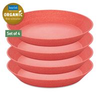 Koziol - Diep Bord, 24 cm, Set van 4, Organic, Natuur Koraal - Koziol Connect Plate - thumbnail