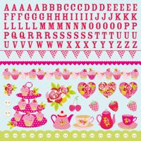 Kaisercraft • tea party sticker sheet 30,5x30,5cm