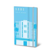Stifflexible Notitieboek South Beach 13 X 21 Cm Papier Blauw - thumbnail