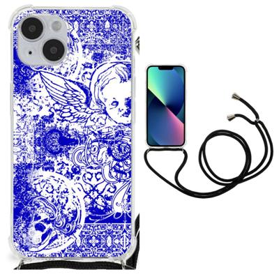 Extreme Case iPhone 14 Plus Angel Skull Blauw Extreme Case iPhone 14 Plus Angel Skull Blauw