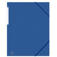 Elastomap oxford top file a3 3 kleppen 390gr blauw