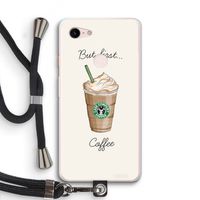 But first coffee: Pixel 3 XL Transparant Hoesje met koord