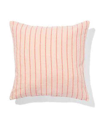 HEMA Kussenhoes 50x50cm Katoen Strepen Oranje (paars)