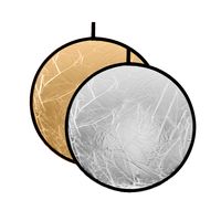 Caruba Reflectiescherm 2 in 1 Goud & Zilver, 60cm