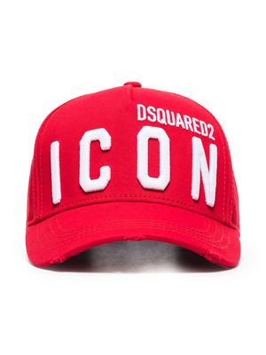 DSQUARED2 casquette à broderies Icon - Rouge