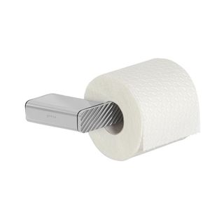 Toiletrolhouder Geesa Shift Zonder Klep met Diagonaal Strepenpatroon Chroom Geesa