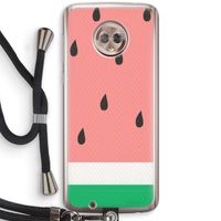 Watermeloen: Motorola Moto G6 Transparant Hoesje met koord