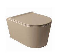 Salenzi Civita wandcloset toiletpot randloos mat taupe 50x35x36.5cm - thumbnail