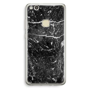 Zwart marmer: Huawei Ascend P10 Lite Transparant Hoesje