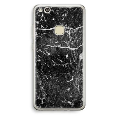 Zwart marmer: Huawei Ascend P10 Lite Transparant Hoesje