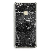 Zwart marmer: Huawei Ascend P10 Lite Transparant Hoesje