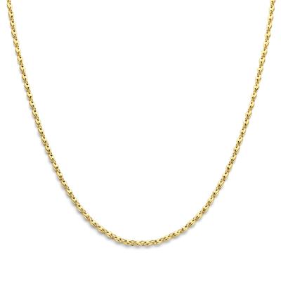 14K Geelgouden Collier met Koffieboon Schakels van 4,2 mm - Elegant en Uniek