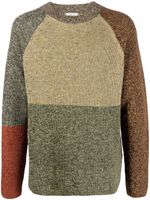 Woolrich pull colour block Arrow en maille nervurée - Or