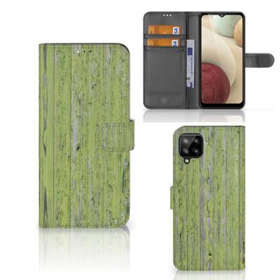 Samsung Galaxy A12 | Book Style Case | Green Wood