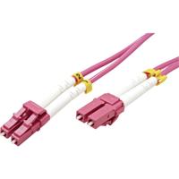 VALUE F.O. kabel 50/125µm OM4, LC/LC, violet, 5 m