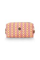 Pip Studio Pip Studio Coco Cosmetic Bag Medium Samba Stripe Orange 21.5x10x10.5cm Pip Studio Pip Studio Coco Cosmetic Bag Medium Samba Stripe Orange 21.5x10x10.5cm