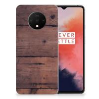 OnePlus 7T | Bumper Hoesje | Old Wood