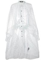 Miaoran robe-chemise à pois - Blanc