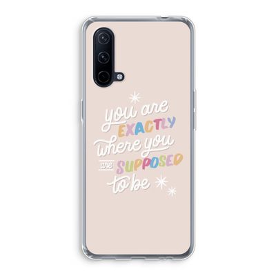 Right Place: OnePlus Nord CE 5G Transparant Hoesje