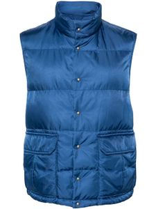 visvim gilet matelassé Ulmer à col montant - Bleu