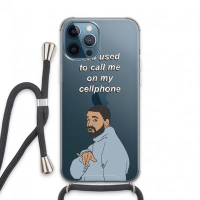 Hotline bling: iPhone 13 Pro Max Transparant Hoesje met koord