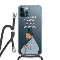 Hotline bling: iPhone 13 Pro Max Transparant Hoesje met koord