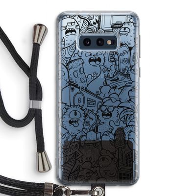 Vexx Black City : Samsung Galaxy S10e Transparant Hoesje met koord