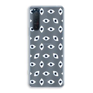 Eyes pattern: Sony Xperia 5 II Transparant Hoesje