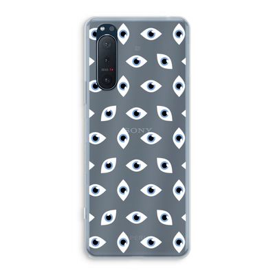 Eyes pattern: Sony Xperia 5 II Transparant Hoesje