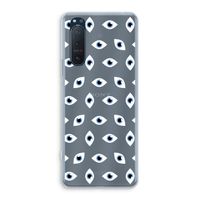 Eyes pattern: Sony Xperia 5 II Transparant Hoesje