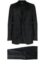 Zegna costume à veste à simple boutonnage - Gris