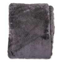 Wicotex-Plaid-deken-fleece plaid Fluffy zwart 150x200cm-Zacht en warme Fleece deken. - thumbnail
