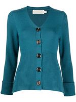 JANE cardigan Roni en maille nervurée - Bleu