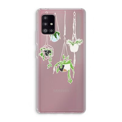 Hang In There: Samsung Galaxy A51 5G Transparant Hoesje