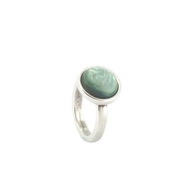 Qoss Ring Mikki Groene Steen - Maat XL