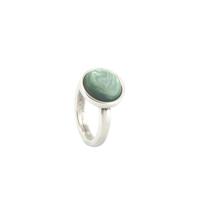 Qoss Ring Mikki Groene Steen - Maat XL