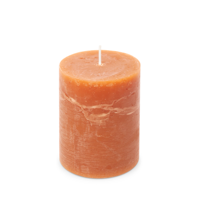 Rustiek Kaars 80/110mm-oranje - Spaas
